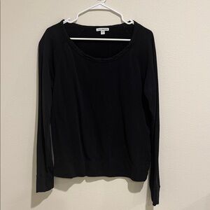 James Perse Classic Black Long Sleeve Tee